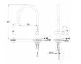 JTP VOS Chrome Single Lever Pull Out Sink Mixer